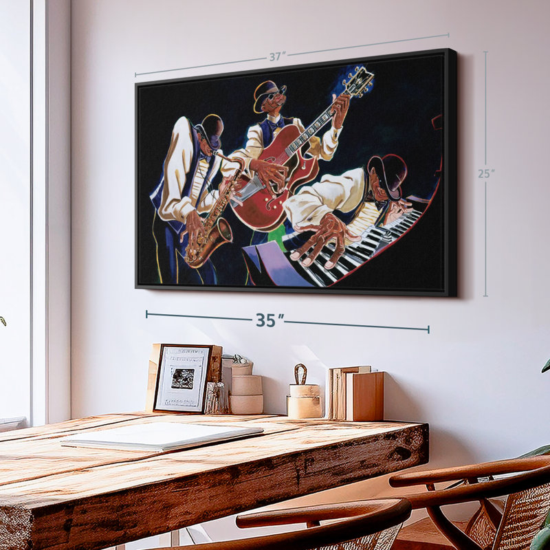 «Jamming II», reproduction sur toile, H 25 po x l 37 po