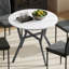 Lamberto Round Metal Base Dining Table-2088309997