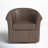 Hahne Faux Leather Swivel Barrel Chair-504137164