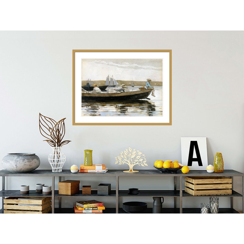 «Dory» par Winslow Homer - Impression sur toile, H 31,63 po x l 41,5 po