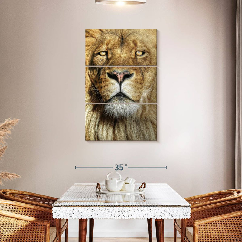 Brampt Epic Lion Head, 45" H x 28" W