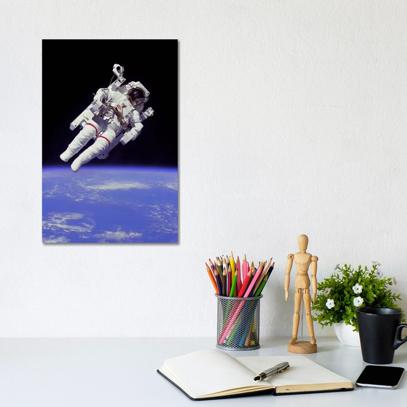 NASA Astronaut - Wrapped Canvas Print, 20.32 cm H x 30.48 cm W