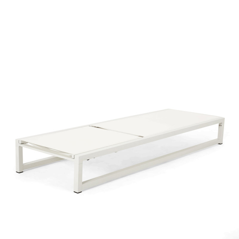 VENICE OUTDOOR CHAISE LOUNGE CHAIR PATIO, White