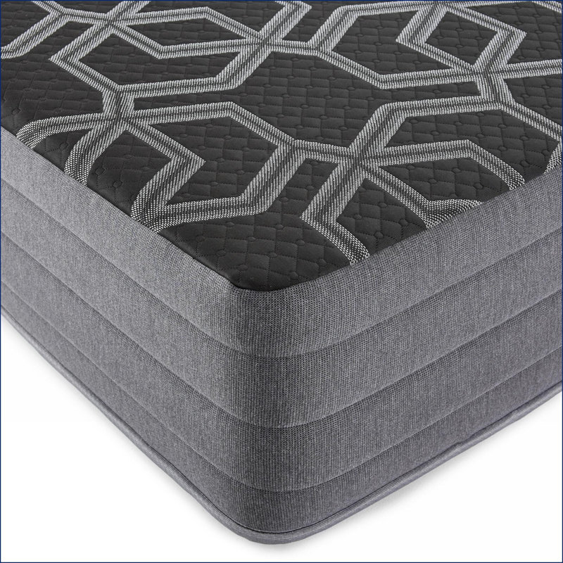 Mattresses, Lux Firm Queen Cooling Mattress with Copper-Gel Foam &amp; Ice Cover | Foam | Black, Queen