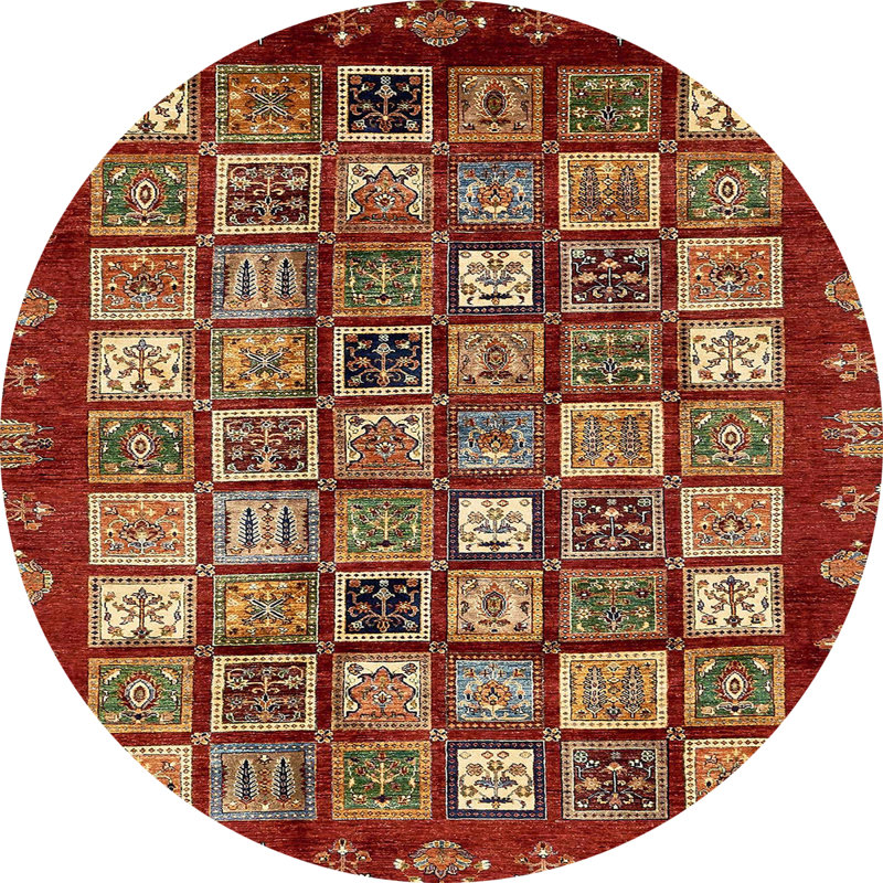 Abstract Indoor Rug, Round 3'