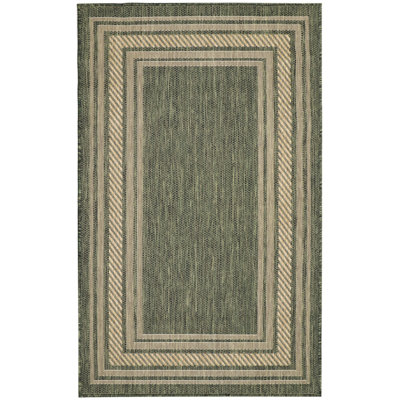 Dippold 2' x 3' Green Modern Rug