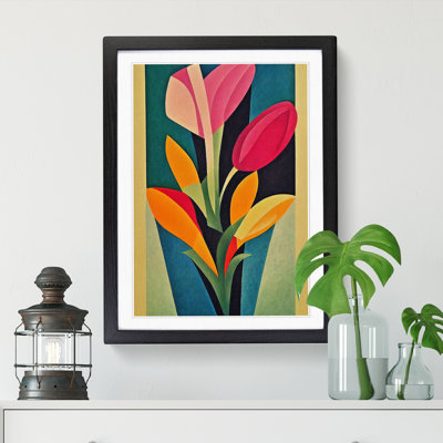 Tulip Flower Abstract Vol.3 - Single Picture Frame Print