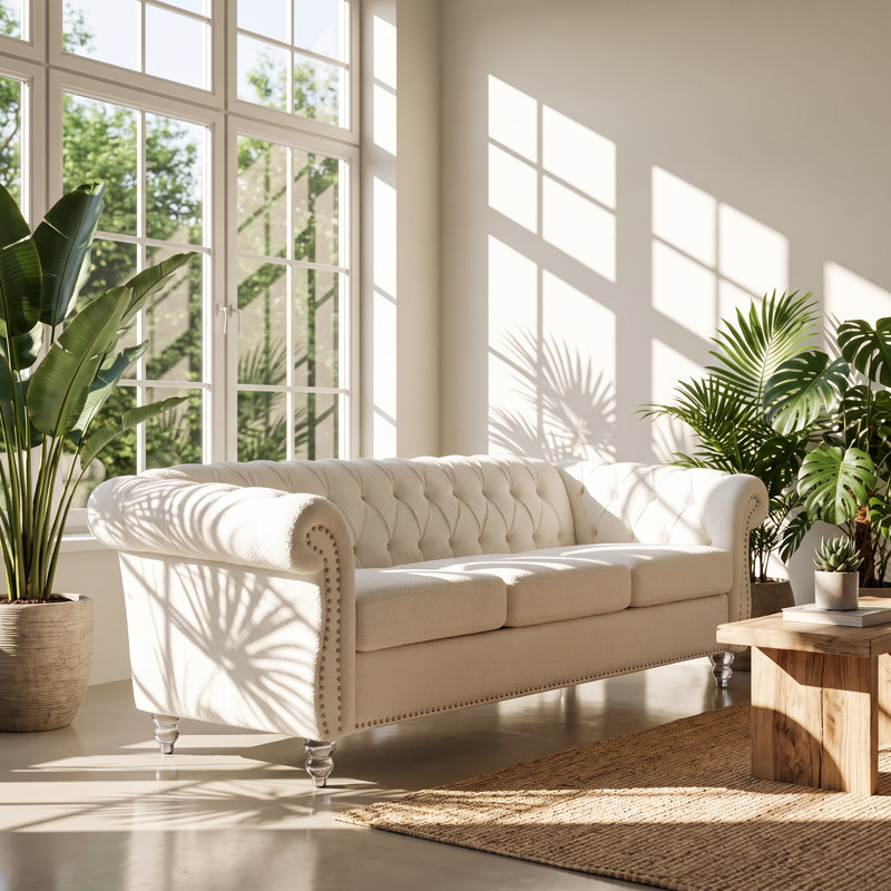 Upholstered 84.65 " Sofa