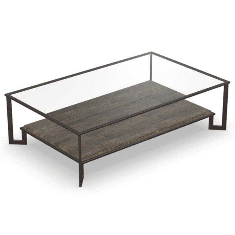 Rocco Glass Cocktail Table