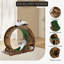 4-in-1 Indoor Cat Exercise Wheel, Quiet Large Running Wheel with Scratching Pad and Play Roller for Active Cats-548497813-548497814