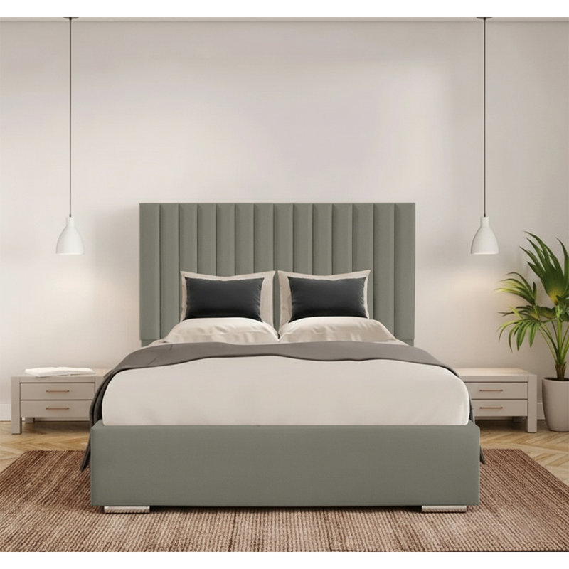 Celetha Bed Frame, Double (4'6), Asphalt