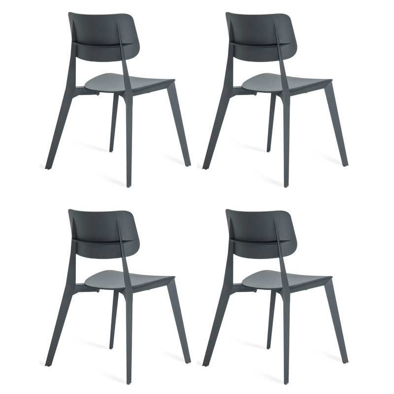 Stellar Stacking Side Chair, Anthracite