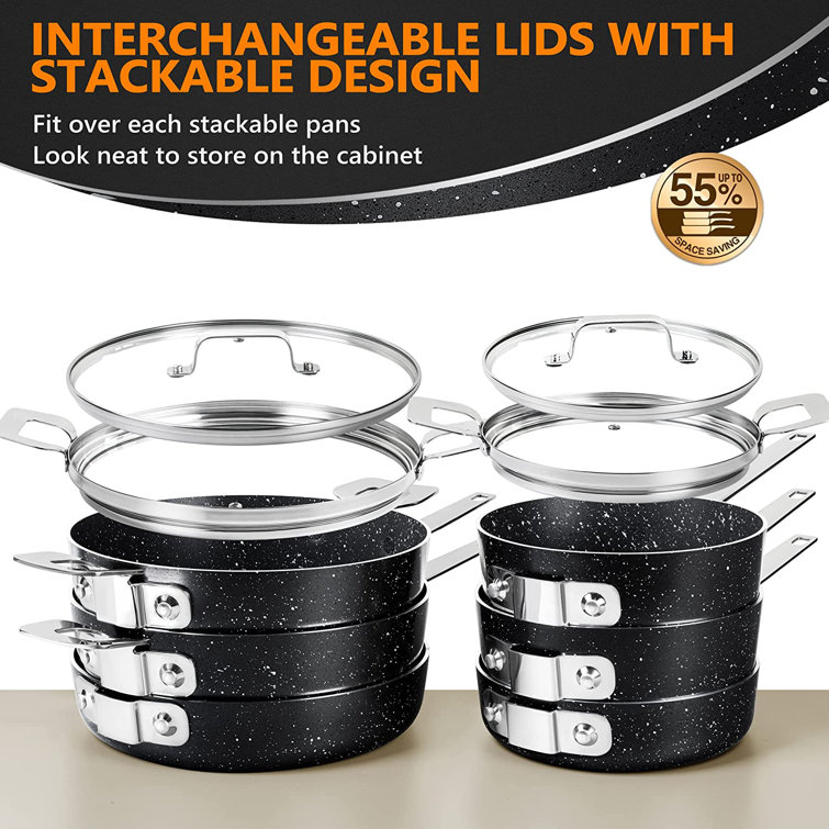 MICHELANGELO 10 - Piece Non-Stick Cookware Set