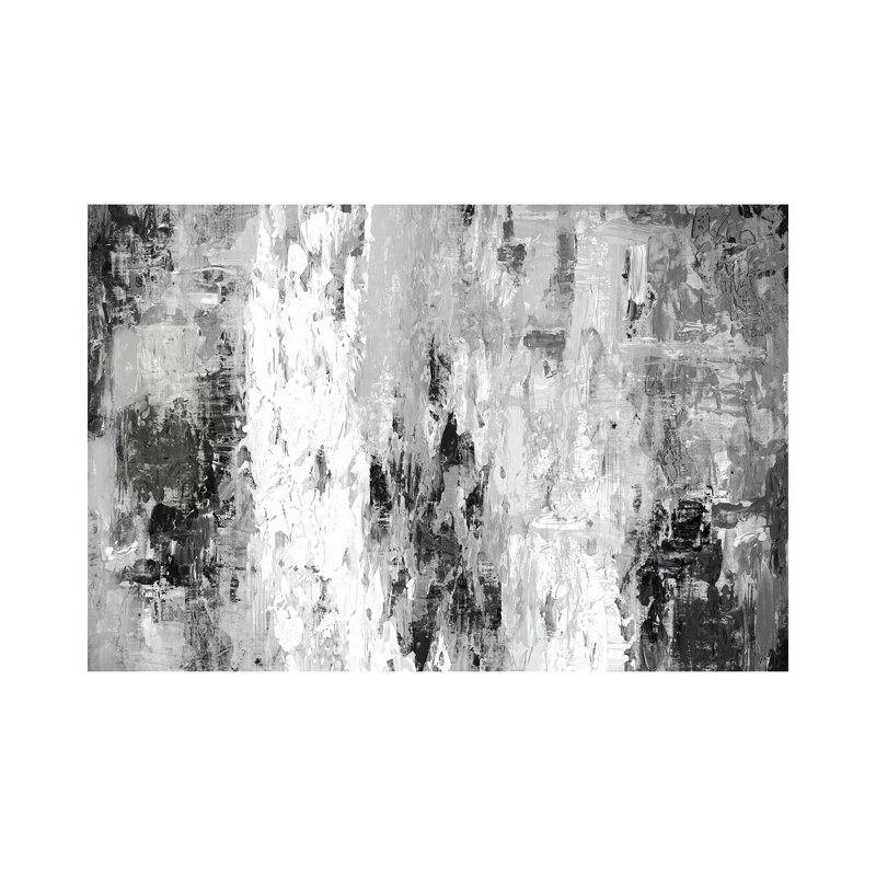 Black And White Abstract IV by PI Studio - Wrapped Canvas Print, 40" H x 60" W x 1.5" D, Wrapped Canvas