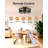 20'' Flush Mount Ceiling Fan with Lights, Low Profile Caged Ceiling Fan with Remote-1013600208