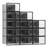 12 Pack Large Shoe Organizer Storage Boxes,Shoe Boxes Clear Stackable Display Case with Lids, Black