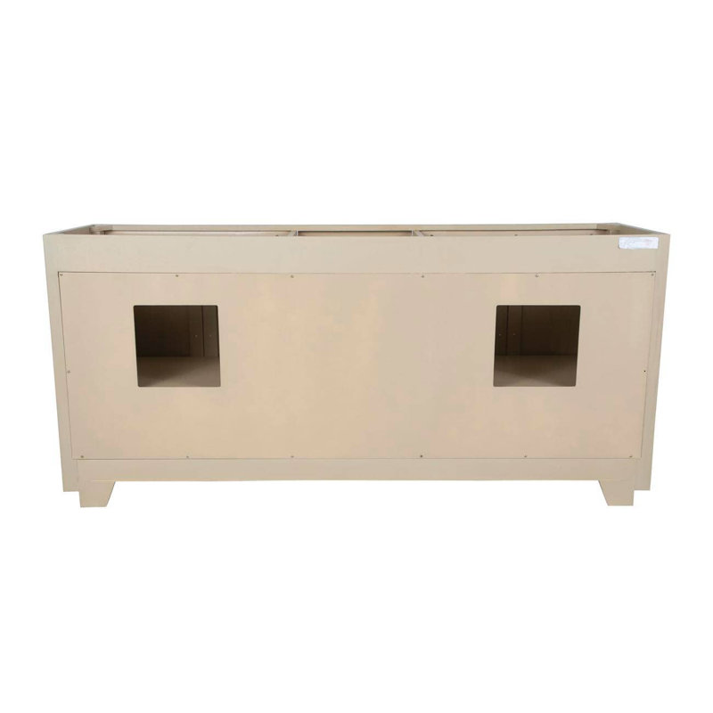 Nahlani 71.25'' Double Bathroom Vanity Base Only, Light Oak