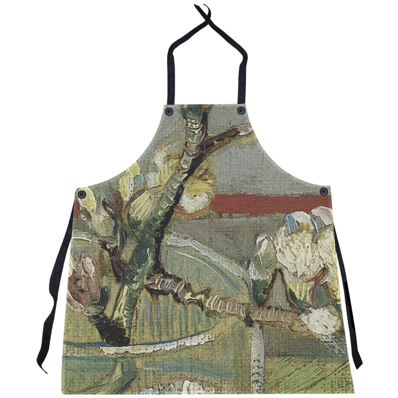 Bib Apron, Yellow/Red