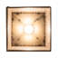 Luminaire suspendu carré à 1 lumière