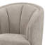 Glynes Upholstered Channel Back Curved Chair Beige-2016578988