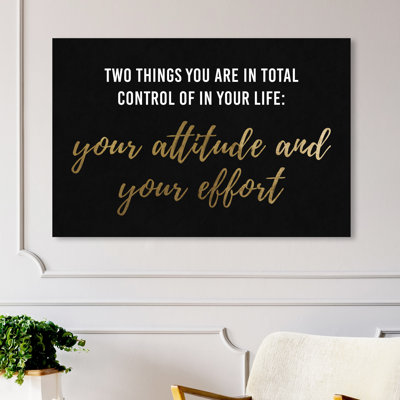 «Attitude and Effort», reproduction d'art sur toile