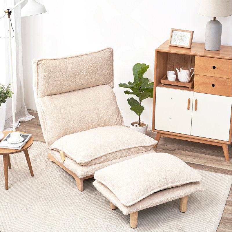 Lazy Sofa Balcony Leisure Chair Bedroom Sofa Chair Foldable Reclining Chair Leisure Single Sofa Functional Chair