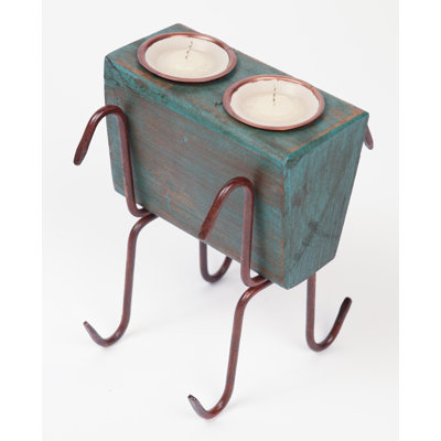 Candélabre en bois