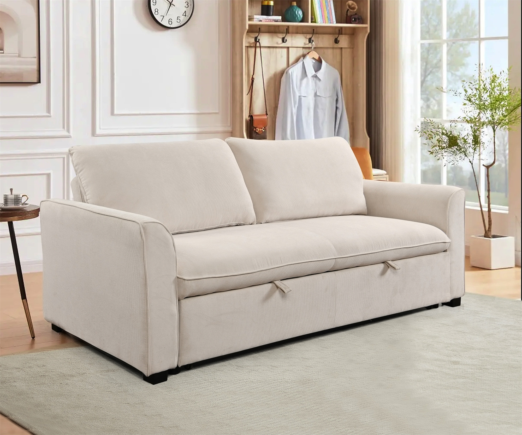Latitude Run® 78 Inch 3 In 1 Convertible Sleeper Sofa Bed | Wayfair