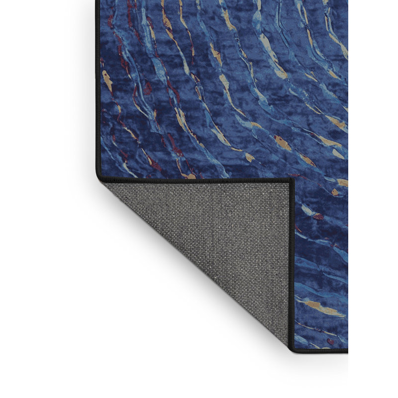 Tapis gris soyeux et moelleux, Rectangle 5 pi x 7 pi
