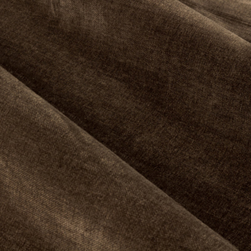 Heavy Chenille Blackout Curtain Panel Pair, Brown, 168cm Width x 183cm Drop