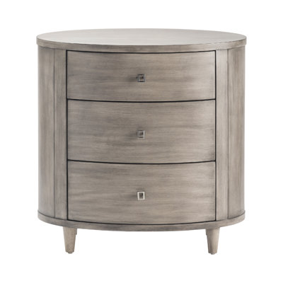 Three-Drawer Oval Chest by Gracie Oaks
