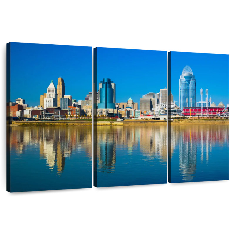 Nicci Cincinnati Riverfront, 32" H x 50" W