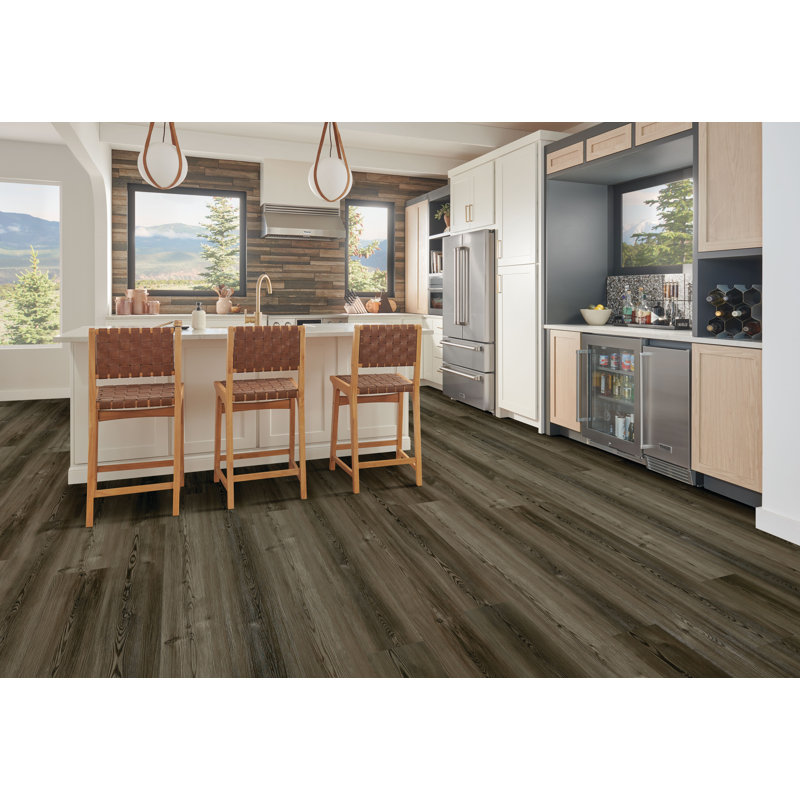 Lutea™ Paradise 5.5mm Thick 8.9'' W x 60'' L Vinyl Plank, Refuge Brown