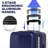 Luggage,with front opening,TSA approved lock,hardshell suitcase,Blue