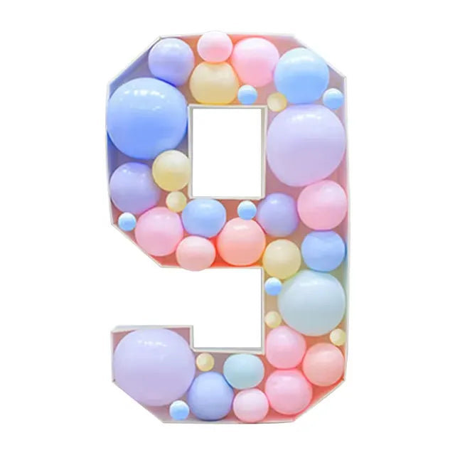  «Birthday Number» ballon remplissant la boîte F07M2-21-9