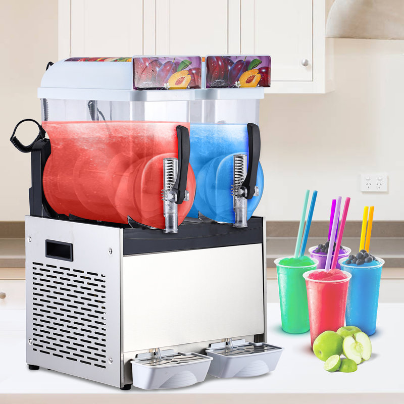 Versatile Commercial Slushie Machine – 24L/30L/36L Stainless Steel Frozen Drink & Margarita Maker, Self-Cleaning, 700W/860W Power – Ideal for Cocktails, Coffee Shops, Restaurants, Home Use