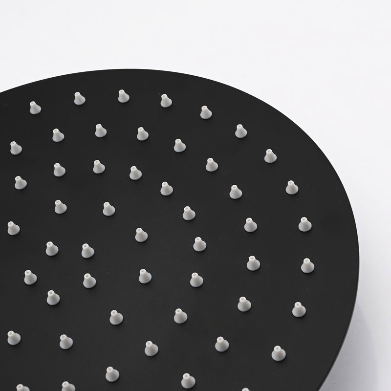 Shower Head With 10" Rain And Handheld - Matte Black Powerful Showering Metal Dual Comfortable Bath Time