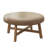 33.1" Round Leather Coffee Table-1768770163