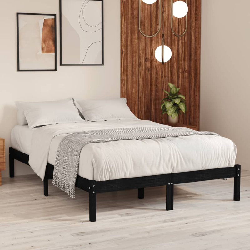 Garang Solid Wood Bed, 135 x 190cm, natural