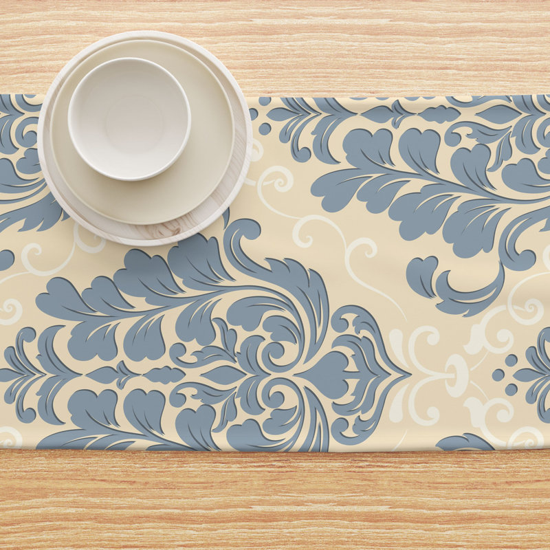 Floral 171 Cotton Table Runners, 72" x 16"