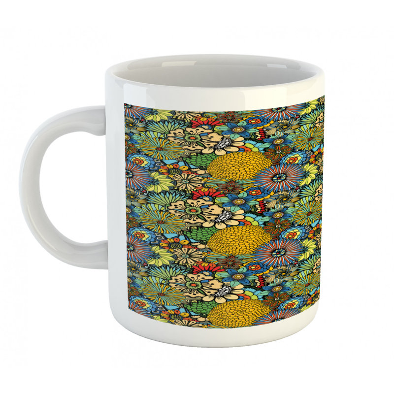 Grande tasse à café d’art de jardin