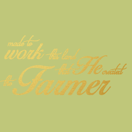 Décalcomanie murale « the agriculteur quote », Or