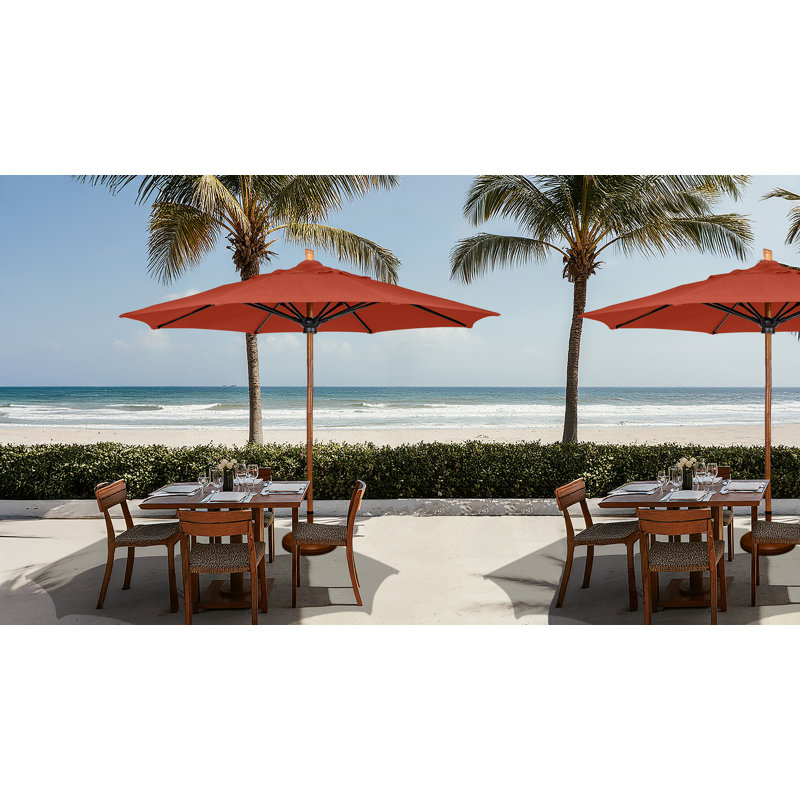 Parasol de marché 9 pi Prestige, Sunbrella® terre cuite