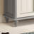 White&Gray Solid Wood Shoe Storage Bench