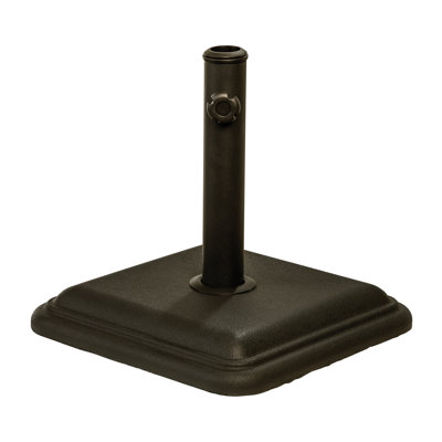 Poids américain: 26 lb Base de parasol d'extérieur carré en béton préfabriqué en bronze