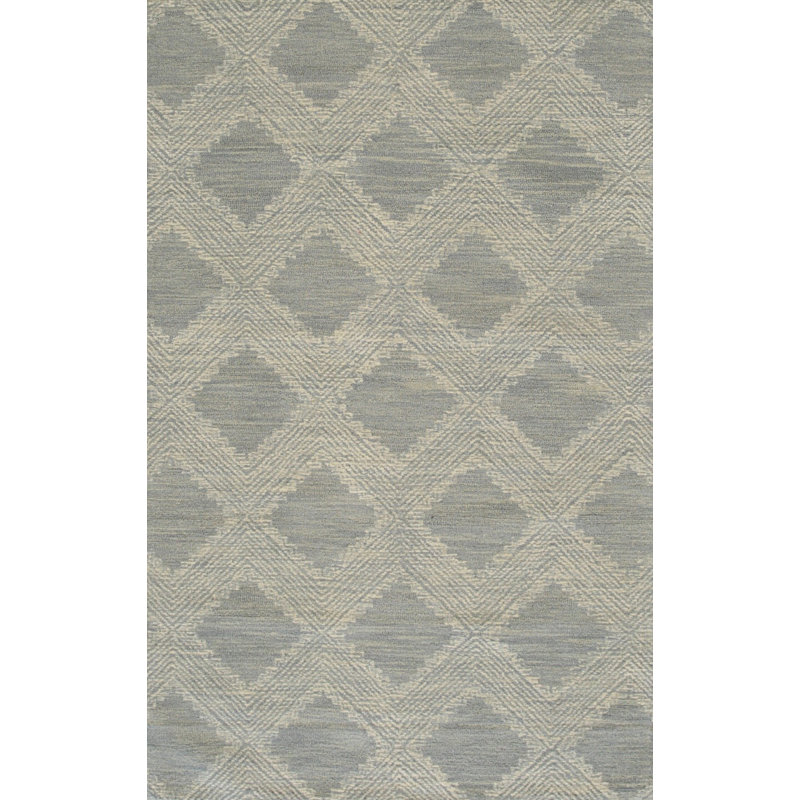 Tapis tissé à la main en laine moderne, bleu clair, élégant et durable pour ajouter une touche contemporaine à votre salon, chambre à coucher, bureau ou maison