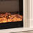 White Solid Wood Electric Fireplace-1459531679
