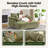 Upholstered Sleeper Sofa Bed Chaise Lounge Chair With Clear Acrylic Leg-2088044594