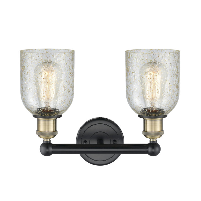 Reiko 2 - Light Dimmable Vanity Light, Mica, Black Antique Brass