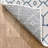 Marshanna Nord Trellis Light Blue Indoor/Outdoor Flat-Weave Area Rug-60394680